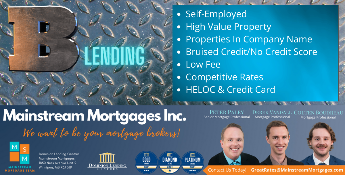 B Lending – Alternative Lending Solutions When Your Bank Or Credit Union Declines Your Mortgage Application banner