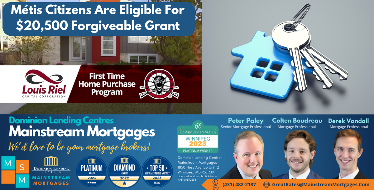 Manitoba Metis Federation – First Time Home Purchase Program Grant up to $20,500 banner
