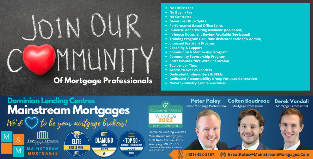 JOIN OUR COMMUNITY OF MORTGAGE PROFESSIONALS banner