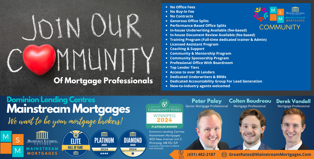 JOIN OUR COMMUNITY OF MORTGAGE PROFESSIONALS banner