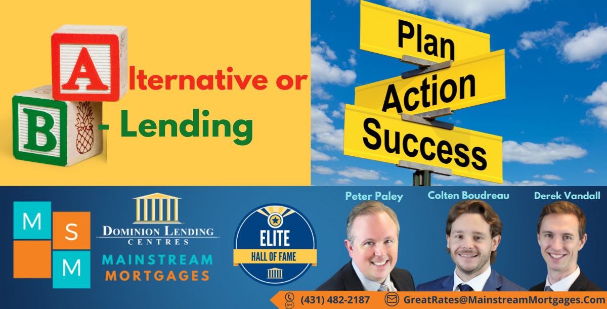 B Lending – Alternative Lending Solutions When Your Bank Or Credit Union Declines Your Mortgage Application banner