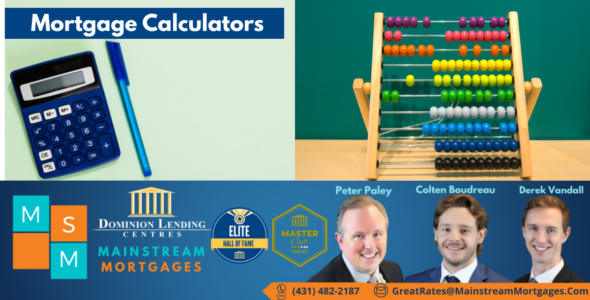 MORTGAGE CALCULATORS banner